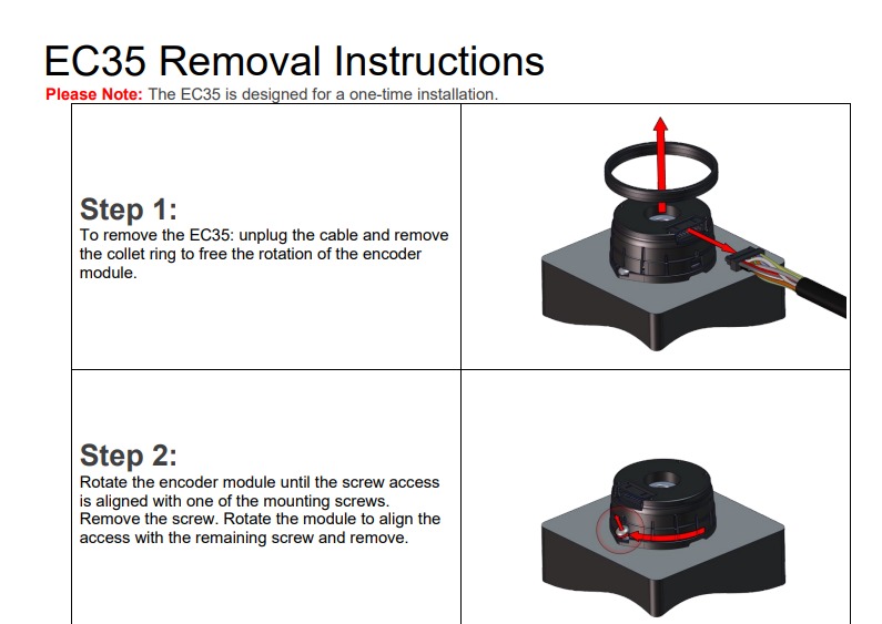 Ec35 Removal Assembly Instructions