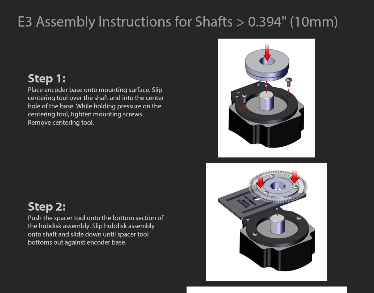 Capture E3 Greater Than Assembly Instructions