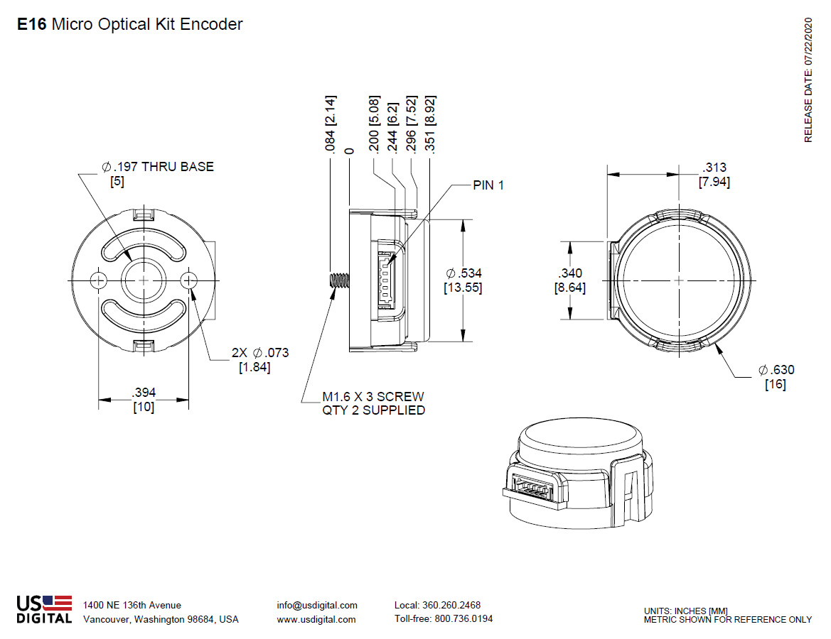 E16 WEB Mechanical Drawing