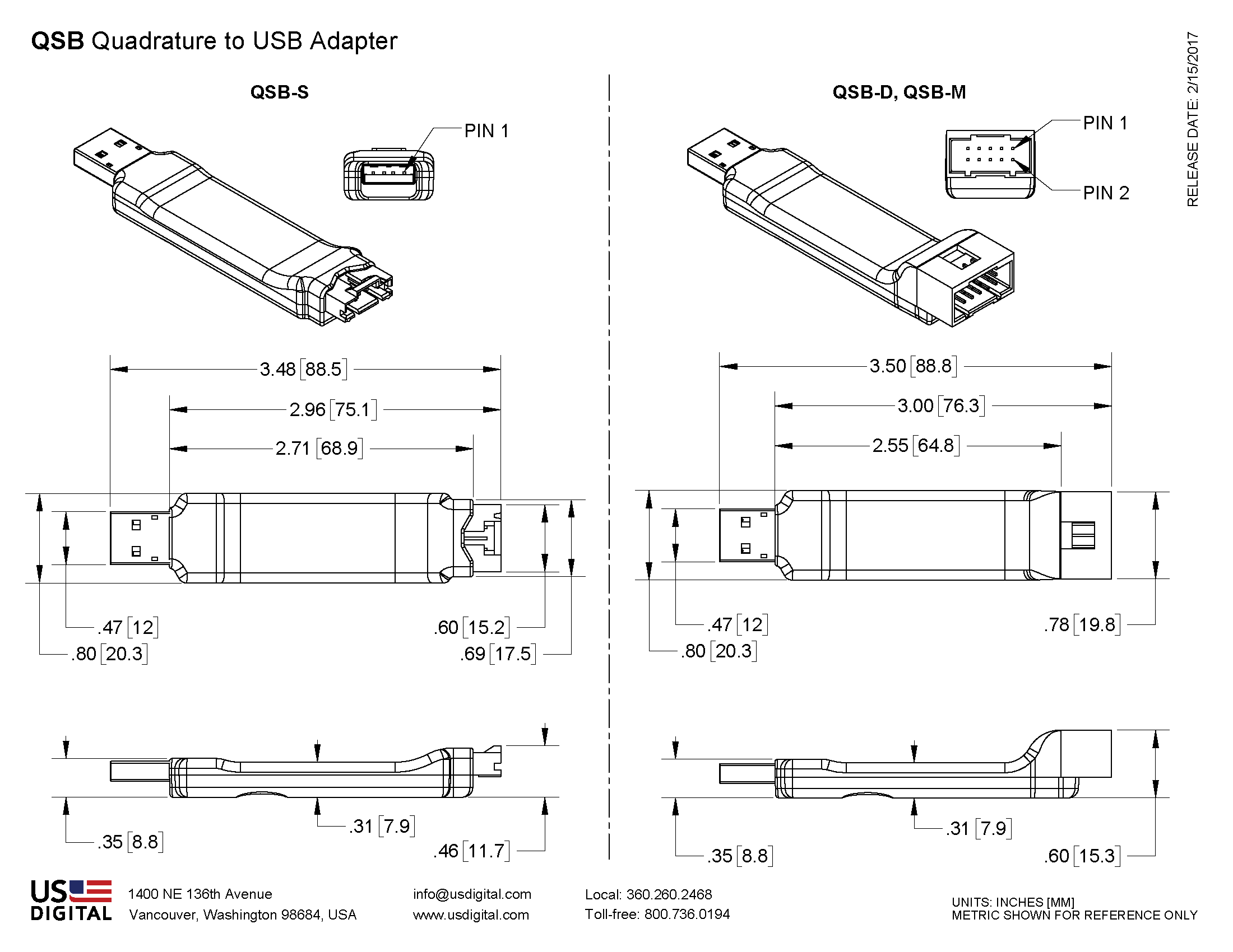 QSB WEB Mechanical Drawing