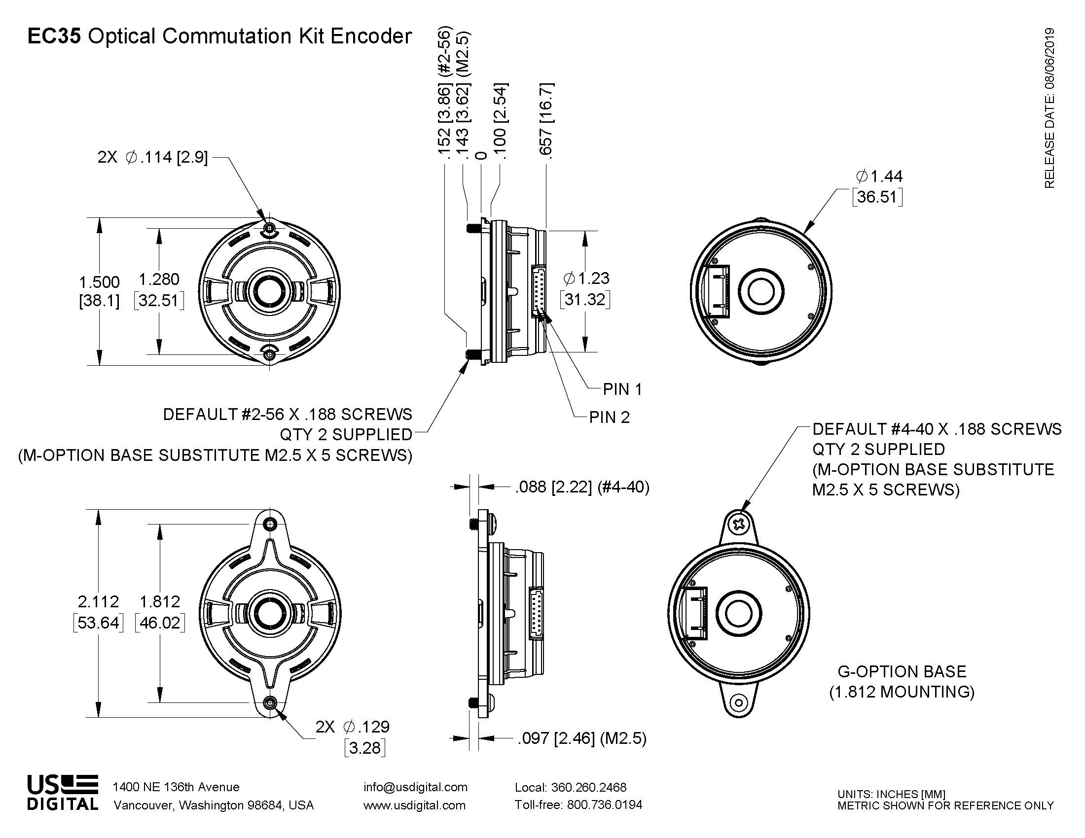 35MM ENCODER WEB DWG 6 0 Mechanical Drawing