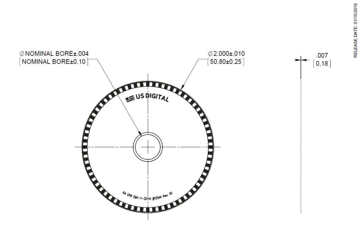 Disk 2 Mechanical Drawing