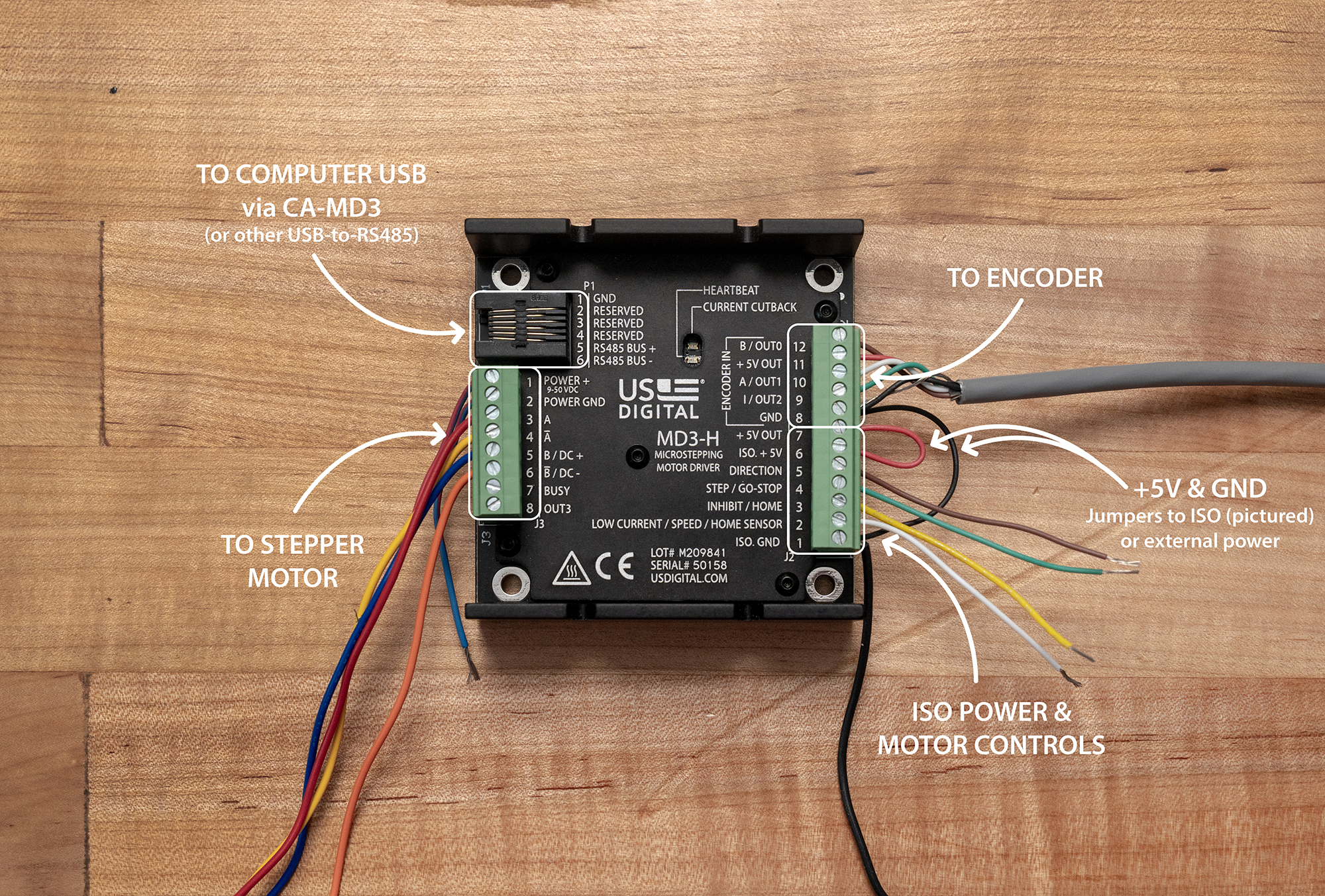 MD3 stepper motor wiring diagram