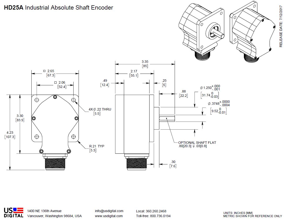 HD25A Web Dwg Mechanical Drawing