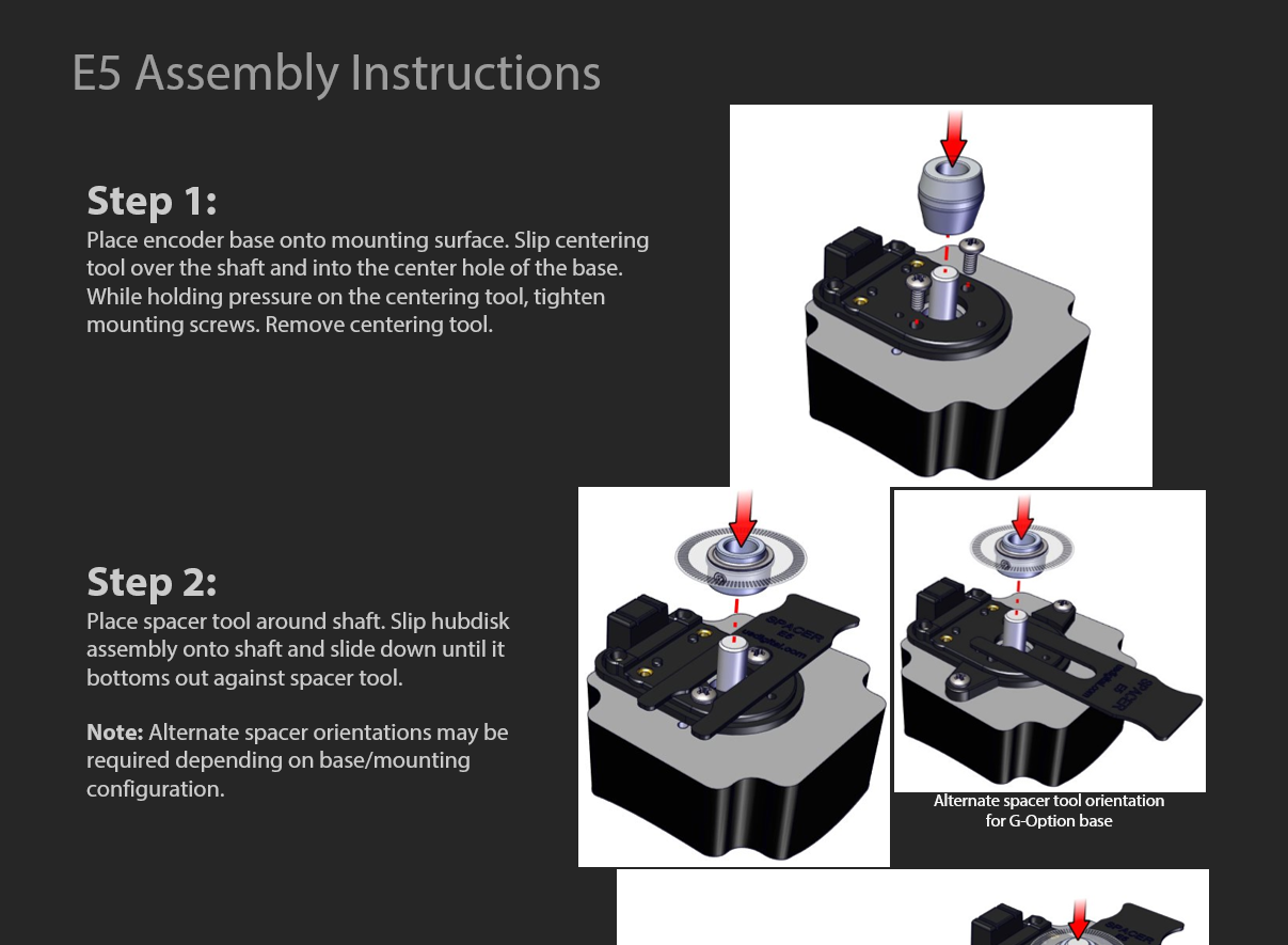 E5 Assembly Assembly Instructions
