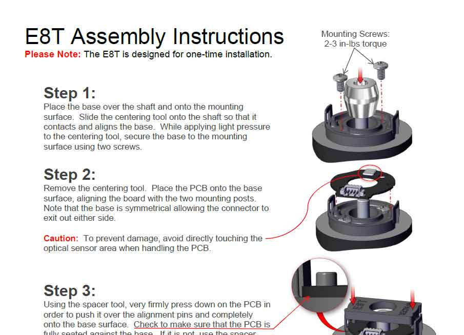 E8T Assembly Instructions Assembly Instructions