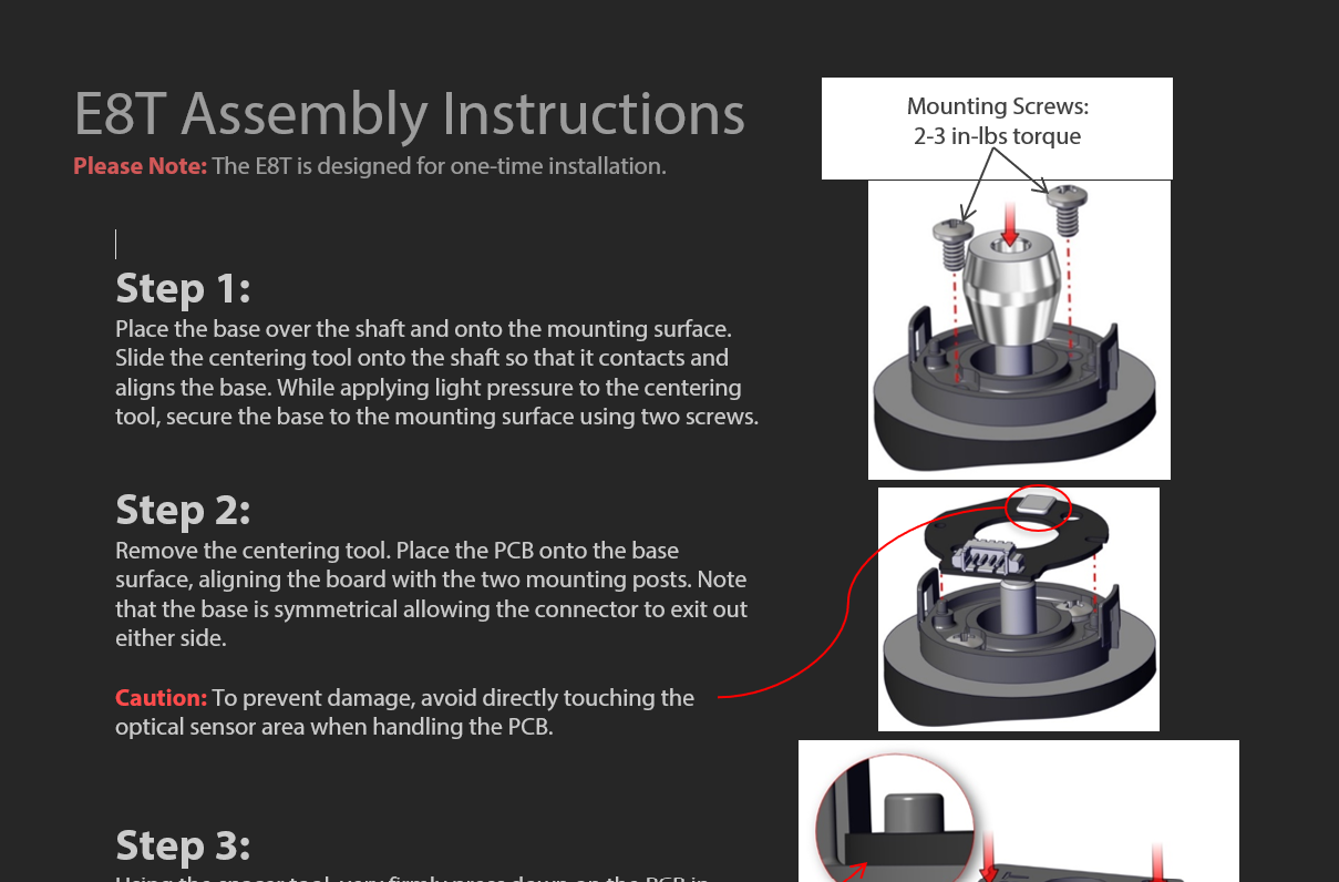 E8T Assembly Instructions Assembly Instructions