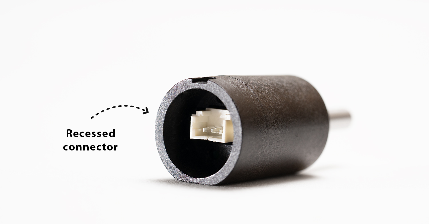recessed connector on custom MA3