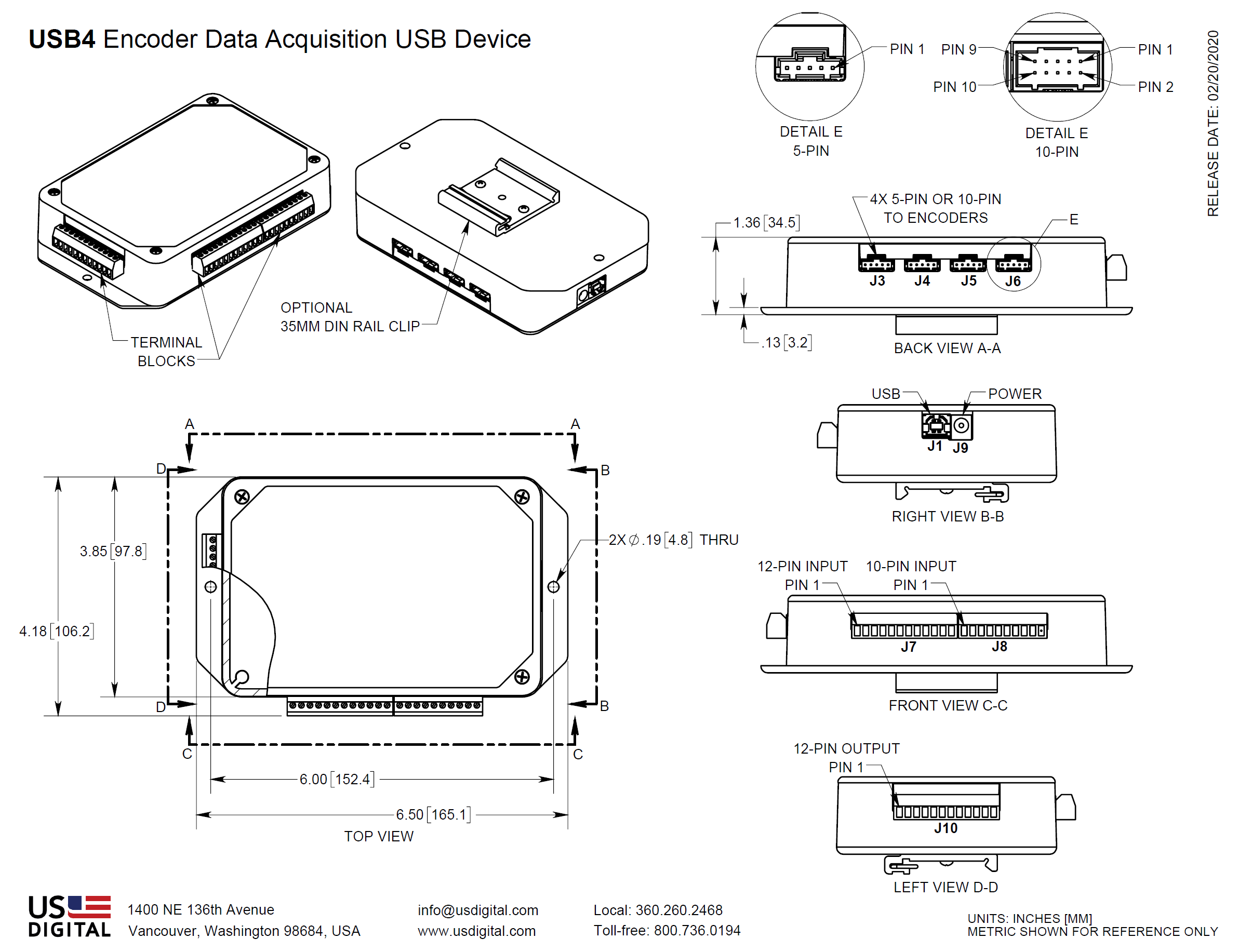 USB4 0 Mechanical Drawing