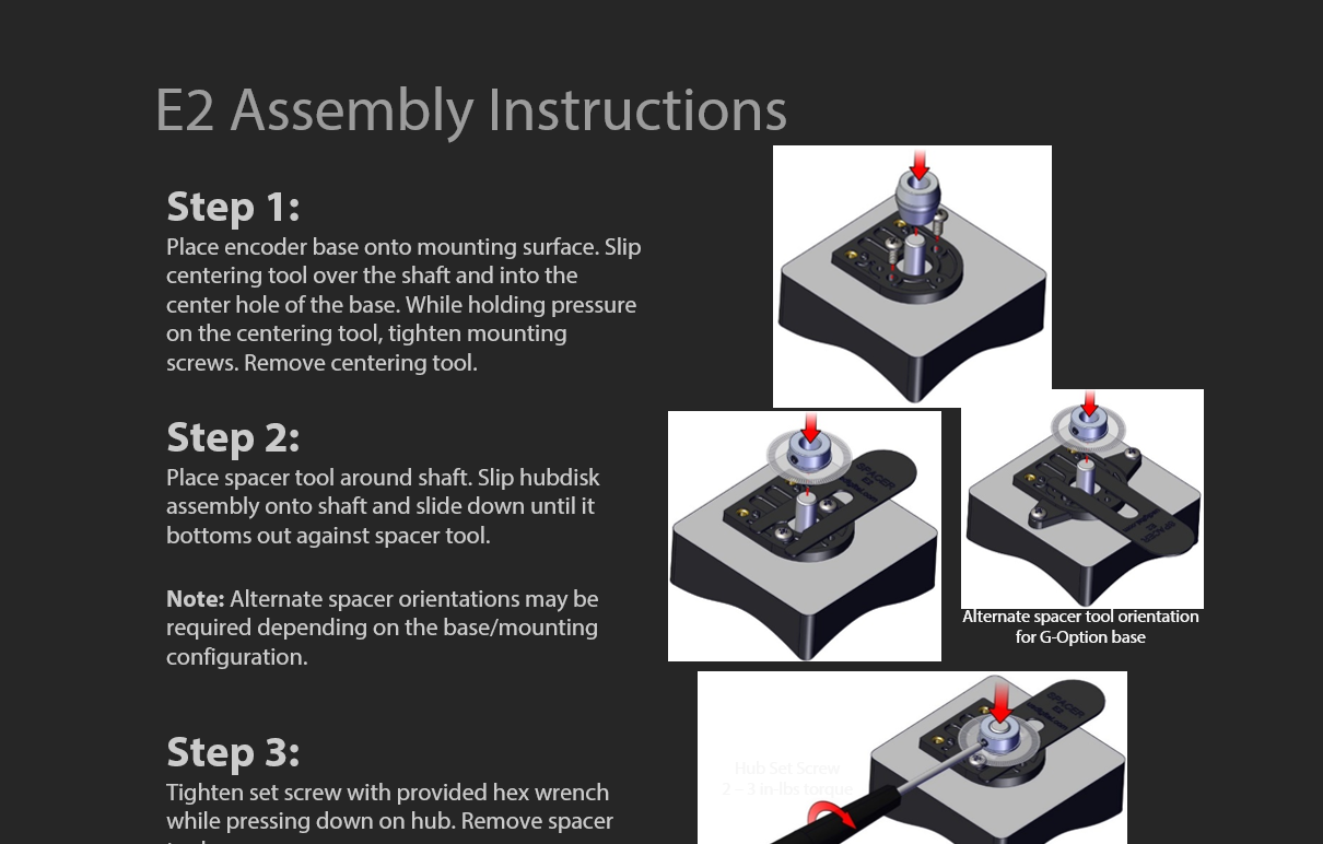 E2 Assembly Assembly Instructions